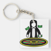 ルーレットディーラーキーチェーン キーホルダー (正面)