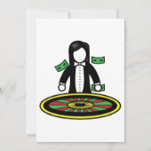 ルーレットディーラー招待状 招待状 (正面)