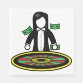 ルーレットディーラー紙ナプキンス スタンダードランチョンナプキン (正面)