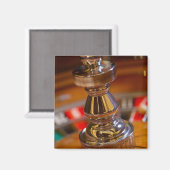 ルーレットホイールのクローズアップ マグネット (正面/裏面)