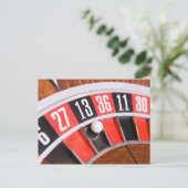 ルーレットホイールクローズアップ ポストカード (スタンド正面)