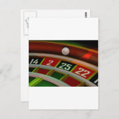ルーレットルレットカジノゲーム ポストカード (正面/裏面)