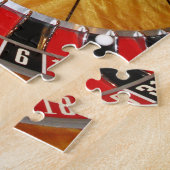 ルーレット盤のカジノのゲーム ジグソーパズル (側面)