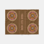 ルーレット盤のカスタムのフリースブランケット フリースブランケット (正面(横))