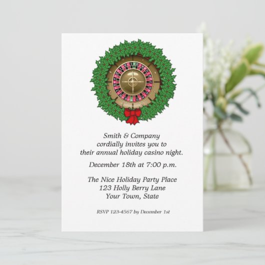 ルーレット盤、リースの休日の招待状 招待状 (スタンド正面)