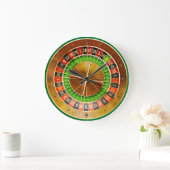 ルーレット1壁掛けオプション ラージ壁時計 (ホーム)