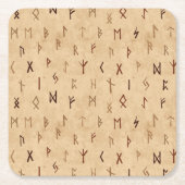 ルーンのコースター スクエアペーパーコースター (正面)