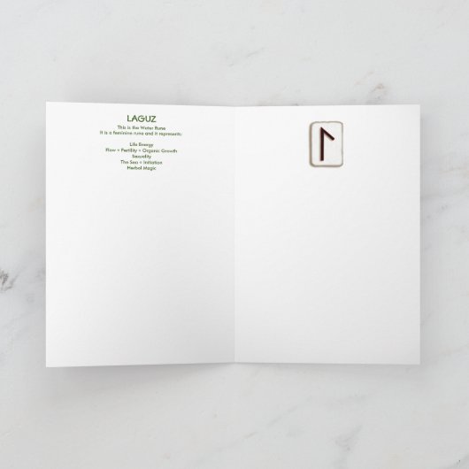 ルーンのラグス – 人生！ カード (内部)