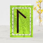 ルーンのラグス – 人生！ カード (黄色い花)