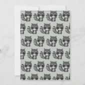 ルーンの水の色のセージ緑の赤ちゃんシャワー 招待状 (裏面)