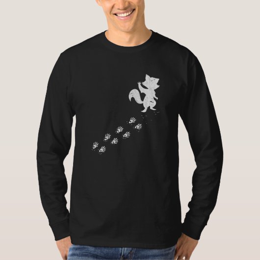 ルーンの足跡の野生動物の動物のゴミのパンダのラッコ Tシャツ (正面)