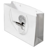 ルーンは月明かりの中で泳ぐ抱き枕 ラージペーパーバッグ (裏面アングル)