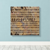 ルーンアルファベット – エルダーフターク キャンバスプリント (インサイチュ (ウッドフロア))