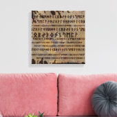 ルーンアルファベット – エルダーフターク キャンバスプリント (インサイチュ (リビング))