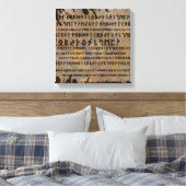 ルーンアルファベット – エルダーフターク キャンバスプリント (インサイチュ (寝室))