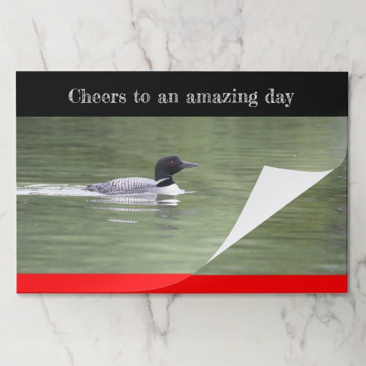 ルーンアンアウトドアをテーマにした紙ランチョンマット ペーパーパッド (折り畳み)