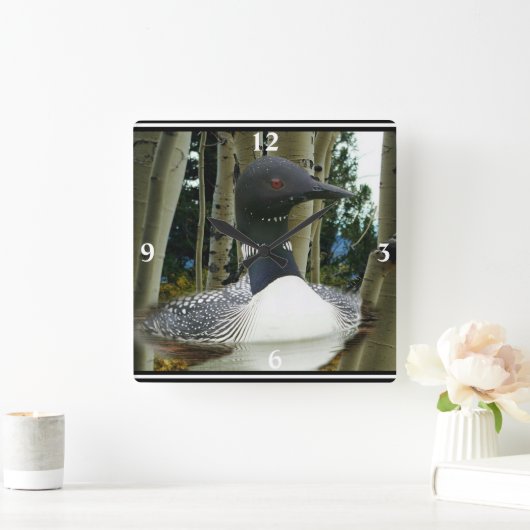 ルーンウィルダネススクエアウォールクロック スクエア壁時計 (ホーム)