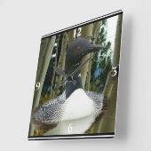 ルーンウィルダネススクエアウォールクロック スクエア壁時計 (傾斜)