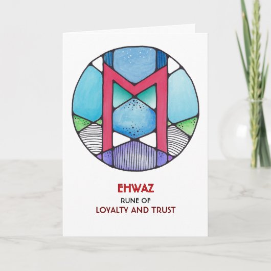 ルーンエフワズ – ロイヤリティ&トラスト – アールヌーボー カード (正面)