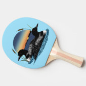 ルーンカップルのサンセットブルー 卓球ラケット (横)