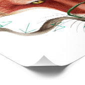 ルーンキツネ水色 フォトプリント            (角)