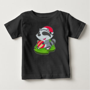 ルーンクリスマスクリスマスボール ベビーTシャツ