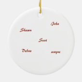 ルーンクリスマスファミリーオーナメント セラミックオーナメント (裏面)