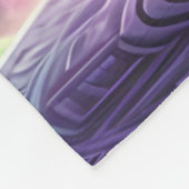 ルーングリーンキャットフリースブランケット フリースブランケット (角)