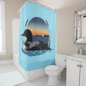 ルーンサンセットブルー シャワーカーテン (インサイチュ)