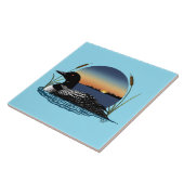 ルーンサンセットブルー タイル (側面)