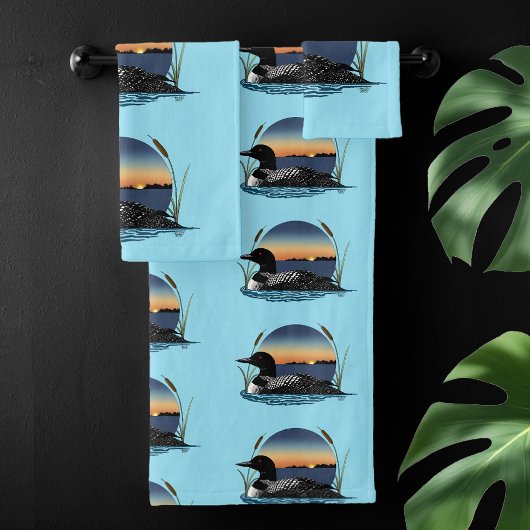 ルーンサンセットブルー バスタオルセット