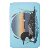 ルーンサンセットブルー バスマット (正面縦)