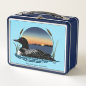 ルーンサンセットブルー メタルランチボックス (正面)