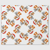 ルーンサンタクリスマス ラッピングペーパー (フラット)