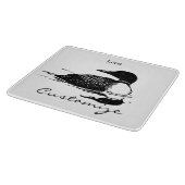 ルーンスイミングバードアートサンダーコーブ カッティングボード (角)