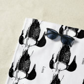 ルーンスイミングバードアートサンダーコーブ ビーチタオル (インサイチュ)