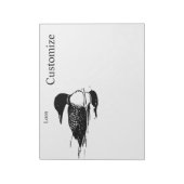 ルーンスイミングバードアートThunder_Cove ノートパッド (回転)