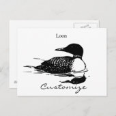 ルーンスイミングバードアートThunder_Cove ポストカード (正面/裏面)