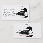 ルーンスイミングバードアートThunder_Cove 名刺 (正面/裏面)