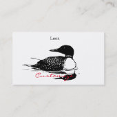 ルーンスイミングバードアートThunder_Cove 名刺 (裏面)