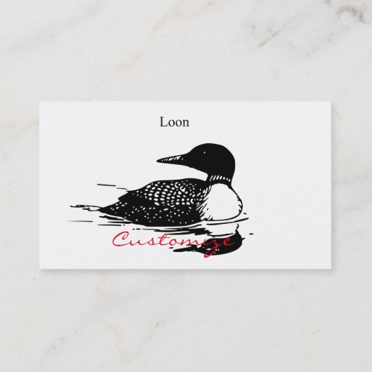 ルーンスイミングバードアートThunder_Cove 名刺 (裏面)