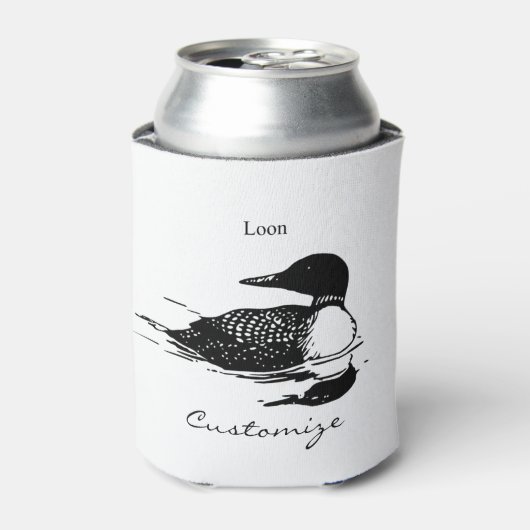 ルーンスイミングバードアートThunder_Cove 缶クーラー (缶正面)