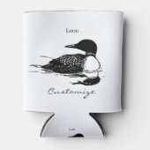 ルーンスイミングバードアートThunder_Cove 缶クーラー (正面)