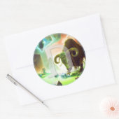 ルーンスティッカーズウルズ |オーロックスバイキングアングロサクソン ラウンドシール (封筒)