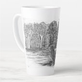 ルーンスプレッドザウィングズラテマグカップ カフェラテマグ (左アングル)