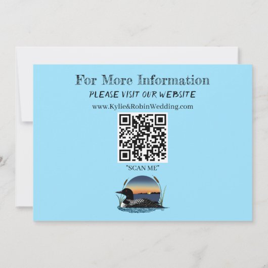 ルーンズサンセットブルー セーブザデート (裏面)