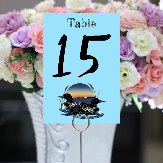 ルーンズサンセットブルー テーブルナンバー