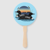 ルーンズサンセットブルー ハンドファン (正面)