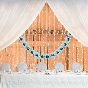 ルーンズサンセットブルー バンティングフラッグ