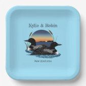 ルーンズサンセットブルー ペーパープレート (正面)